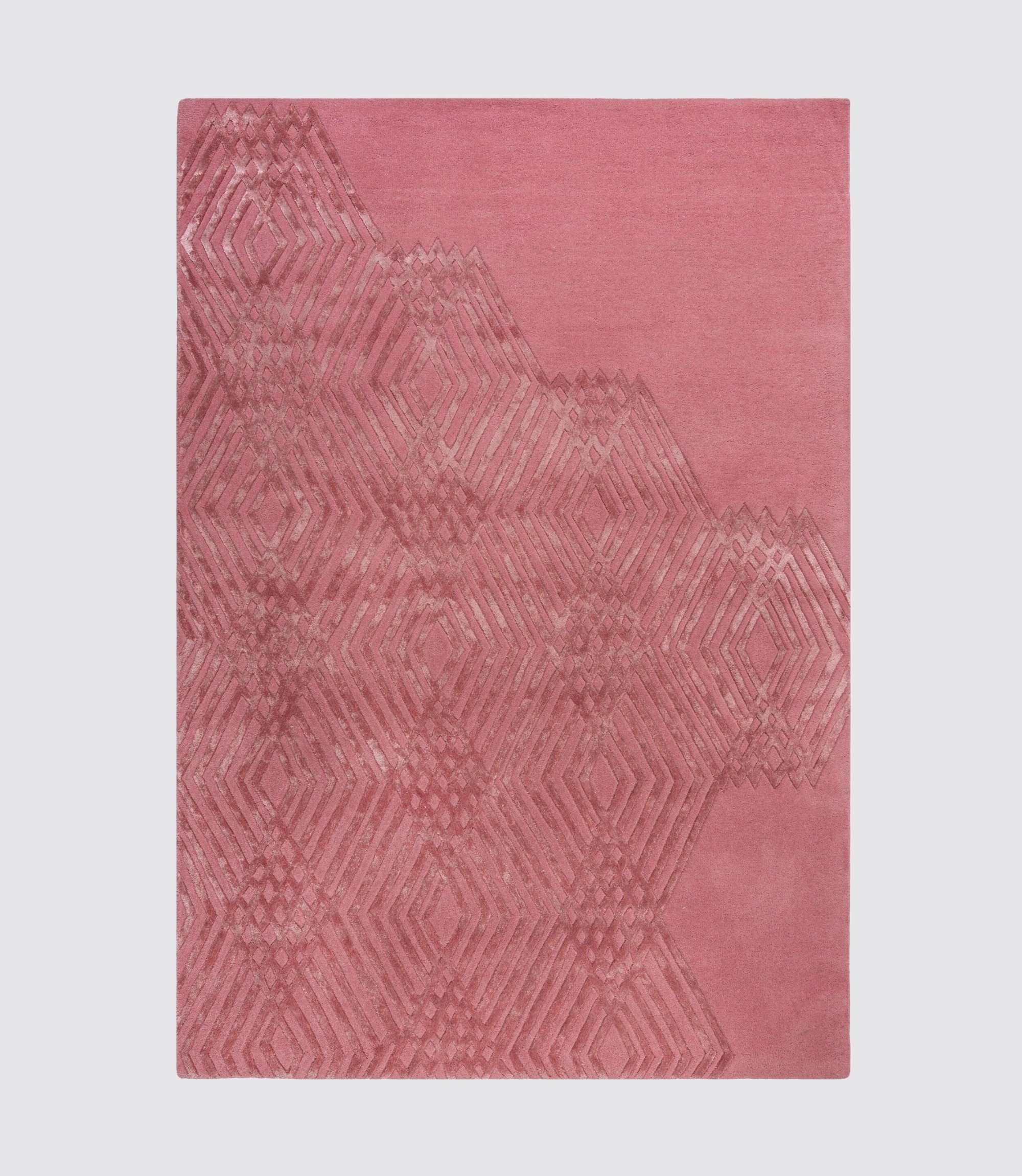 Wollmischteppich Architect Diamonds Rosé 120x170