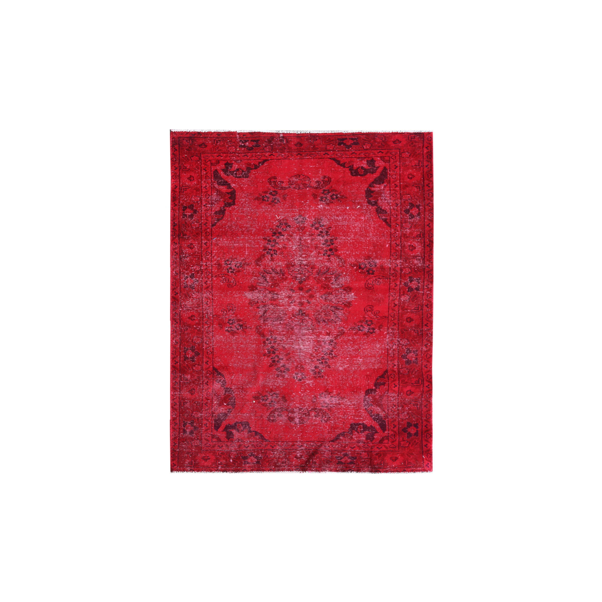 Teppich Wolle Rot 200cm x 129cm