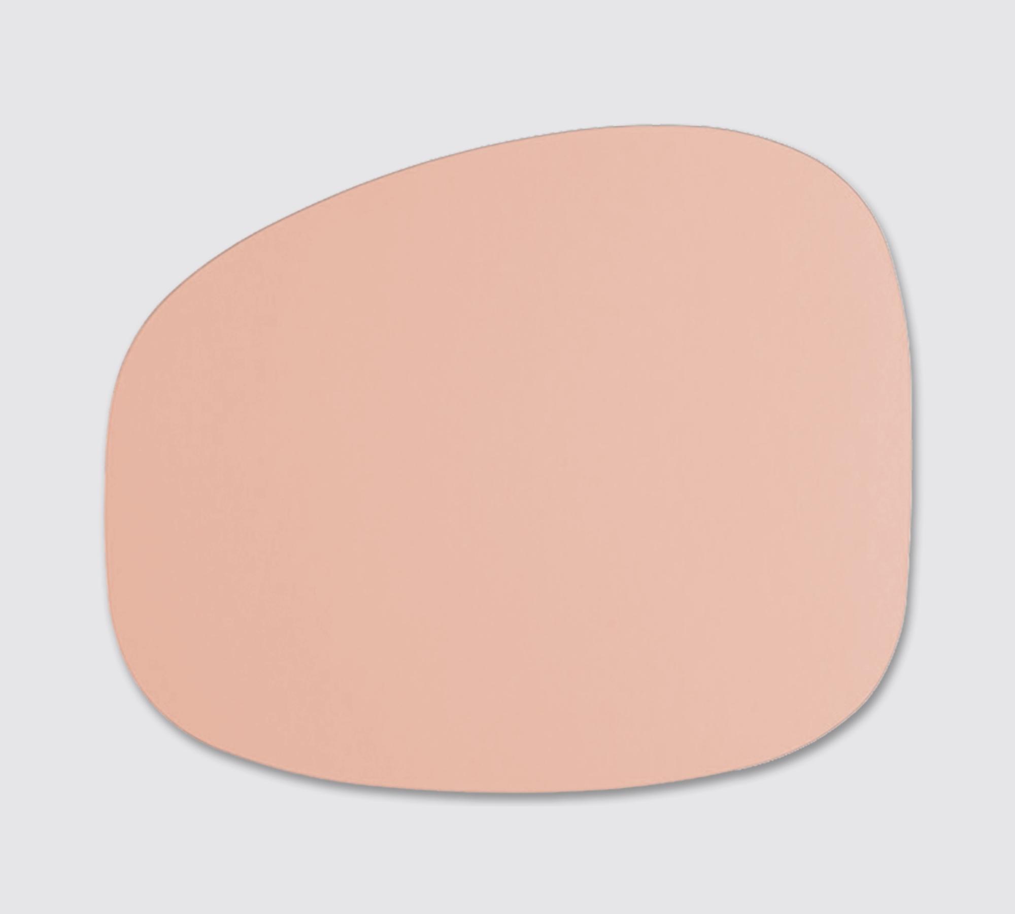 Tischset Duo Stone 100% Recyceltes Leder Pink
