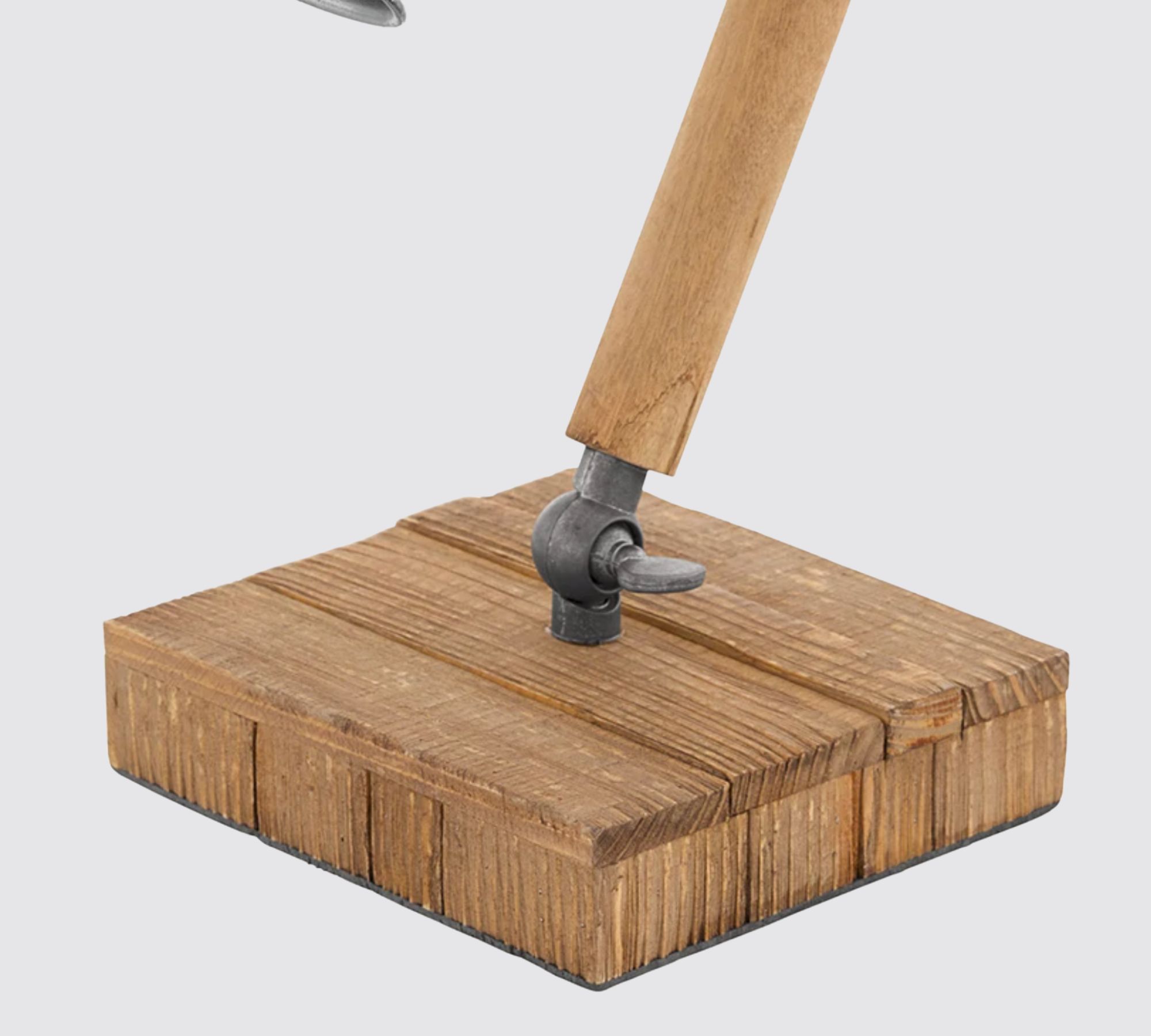 Tischleuchte Stahl Holz