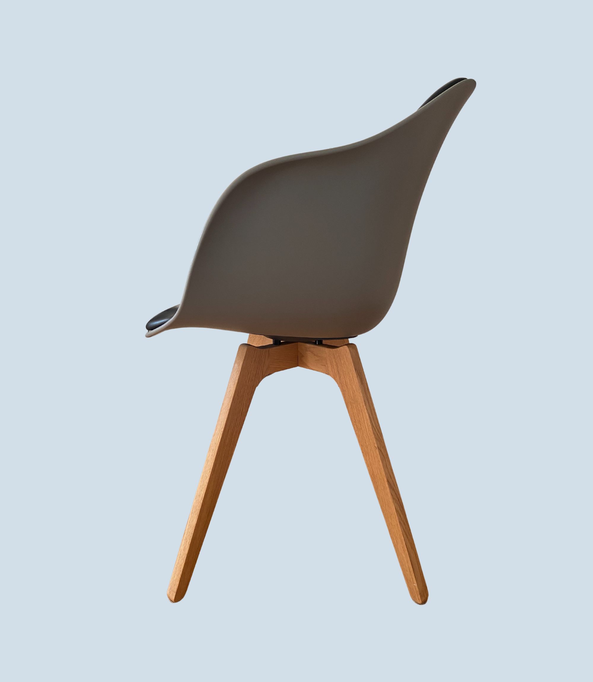 4x Adelaide Chair Leder Schwarz