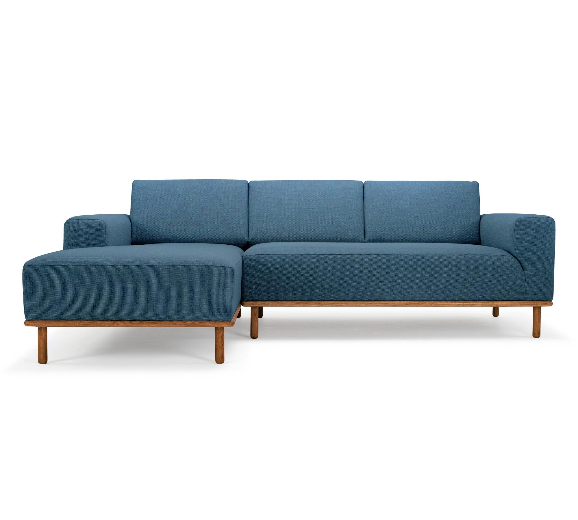 Vilmar Sofa mit Récamiere Links Blau