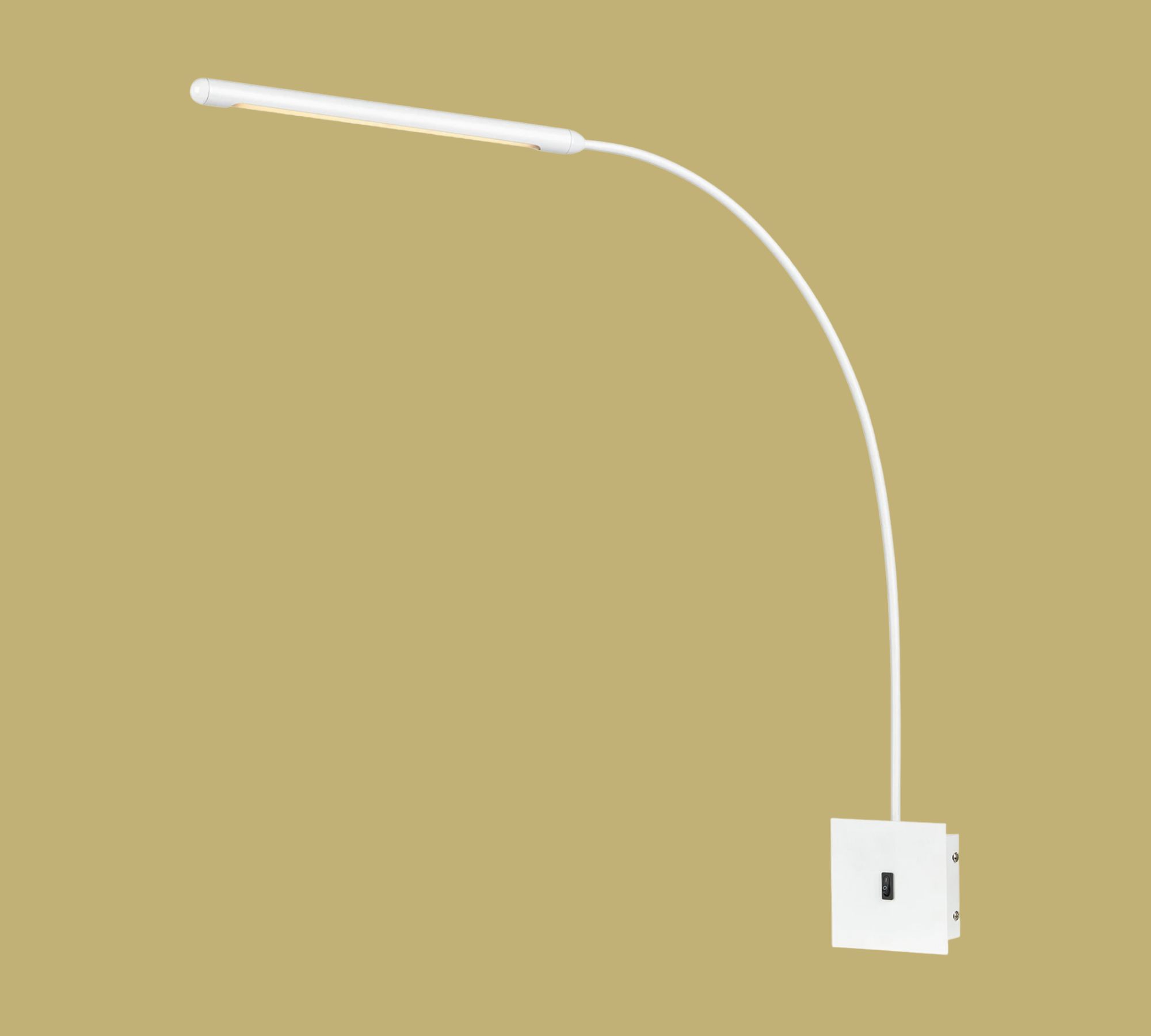LED-Wandleuchte Edelstahl Weiß