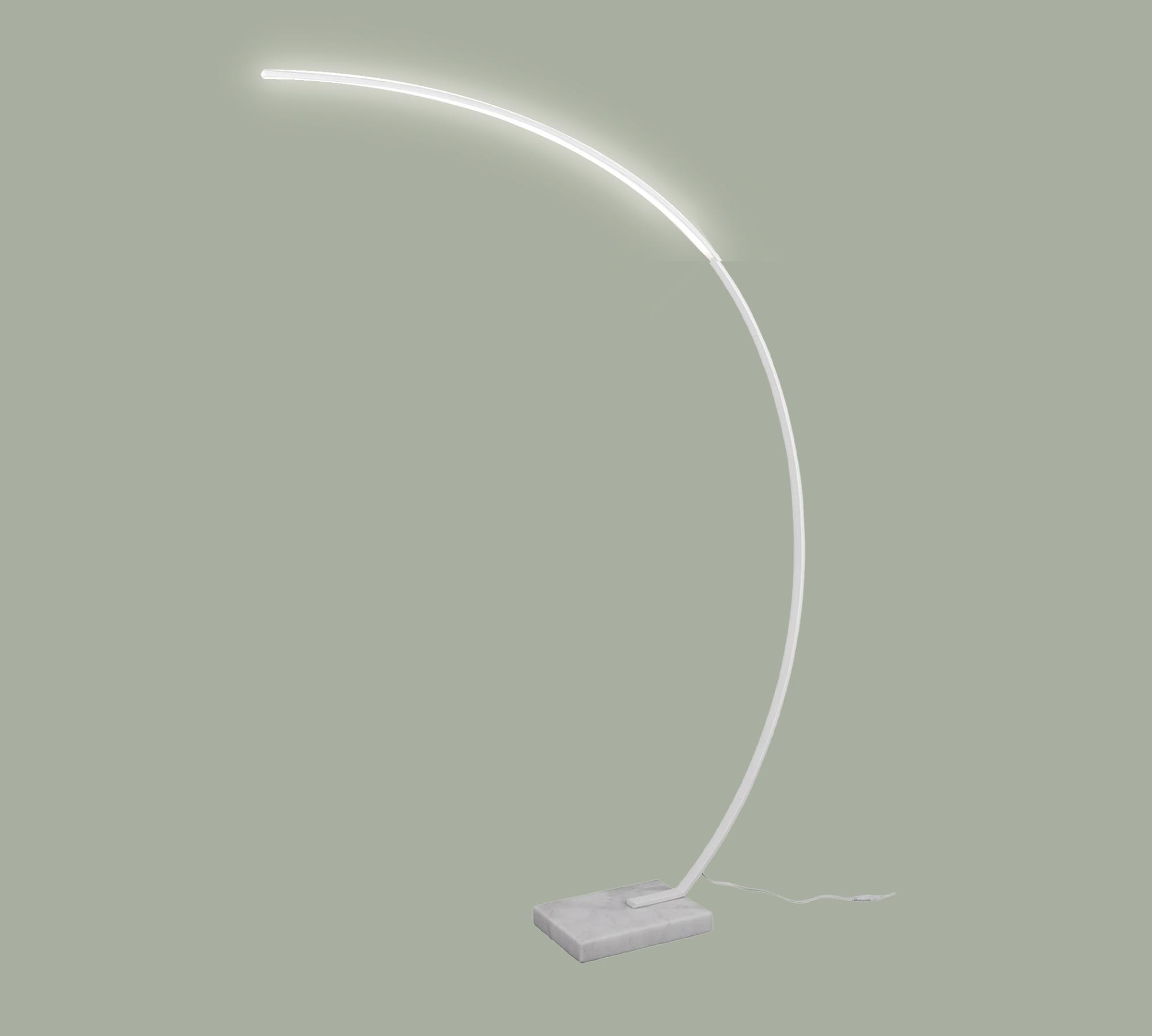 LED-Standleuchte in Bogenform