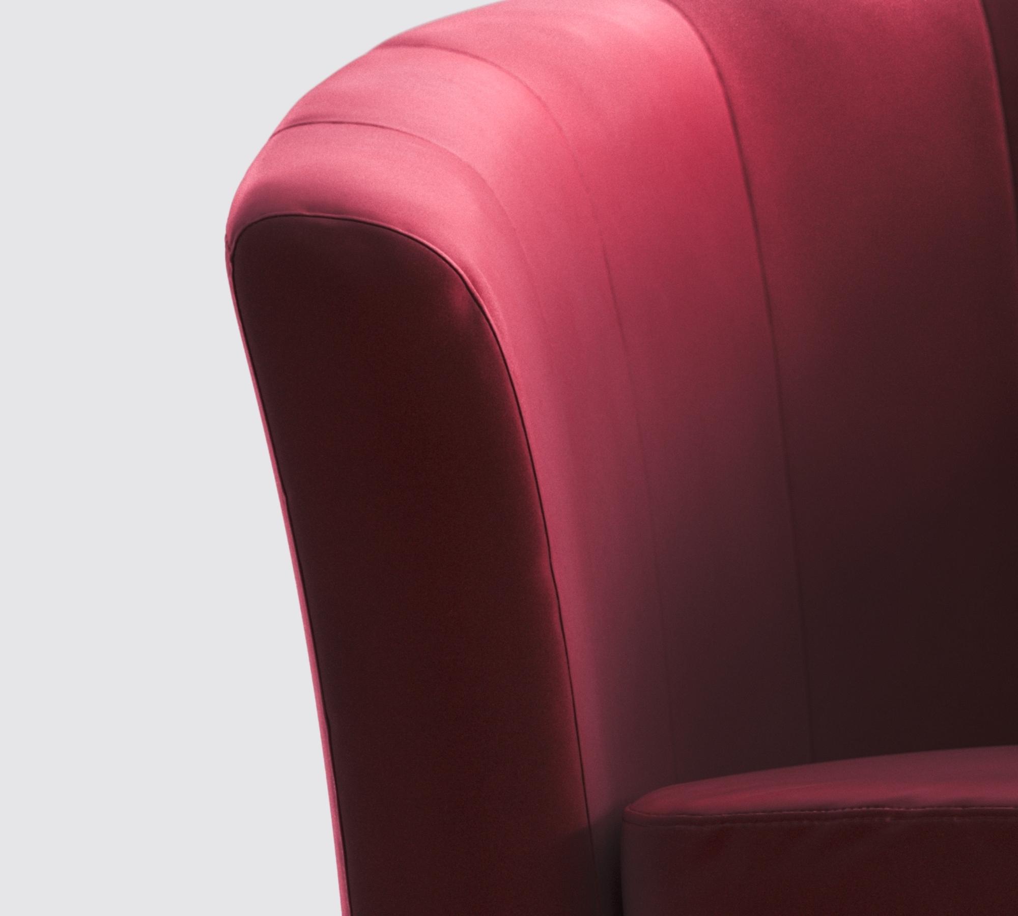 Picpus 2-Sitzer Sofa Samt Rot