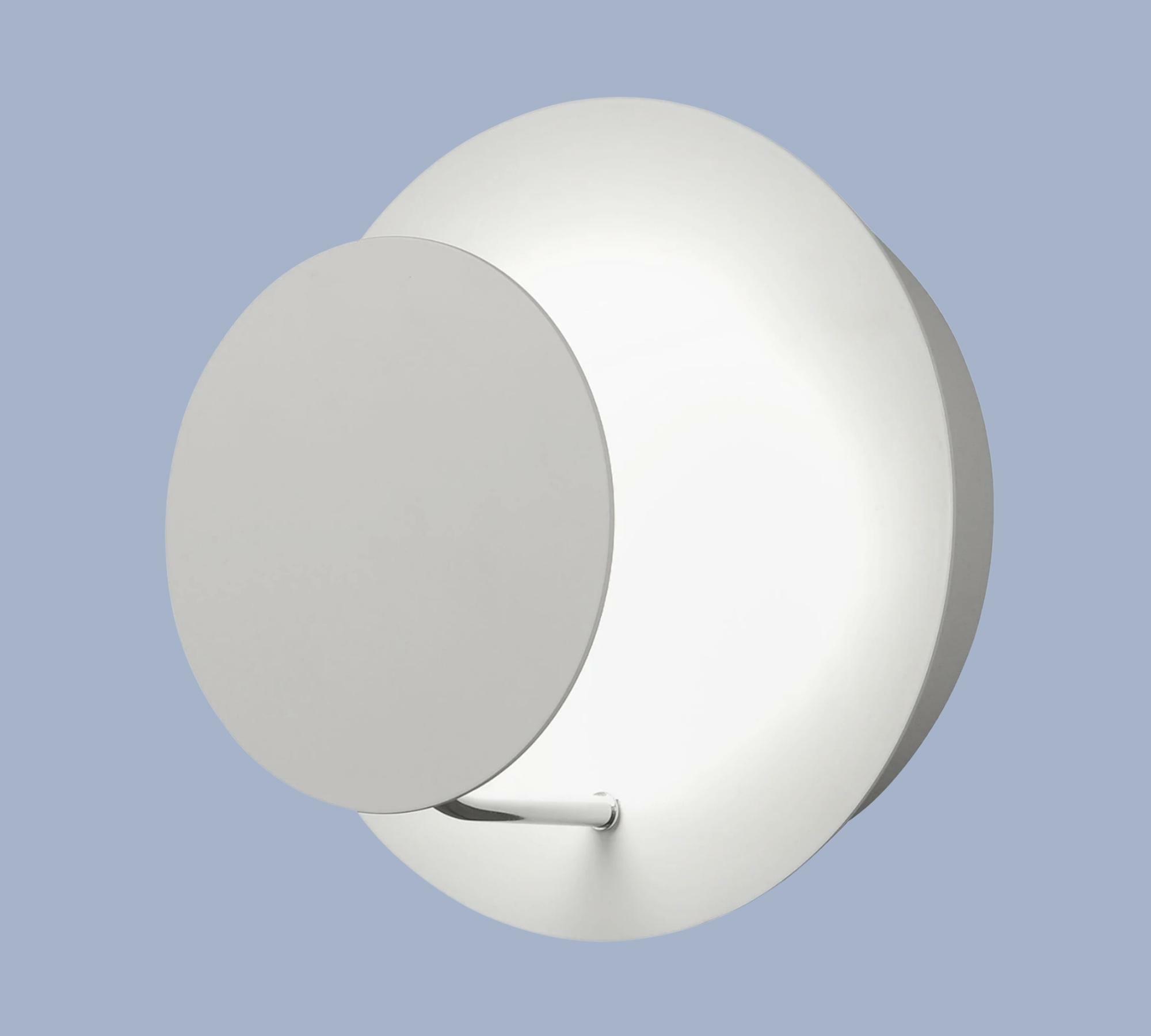LED-Wandleuchte Fullmoon Stahl Weiß 0