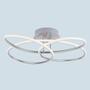 LED-Deckenleuchte Edelstahl Acrylglas Silber 1