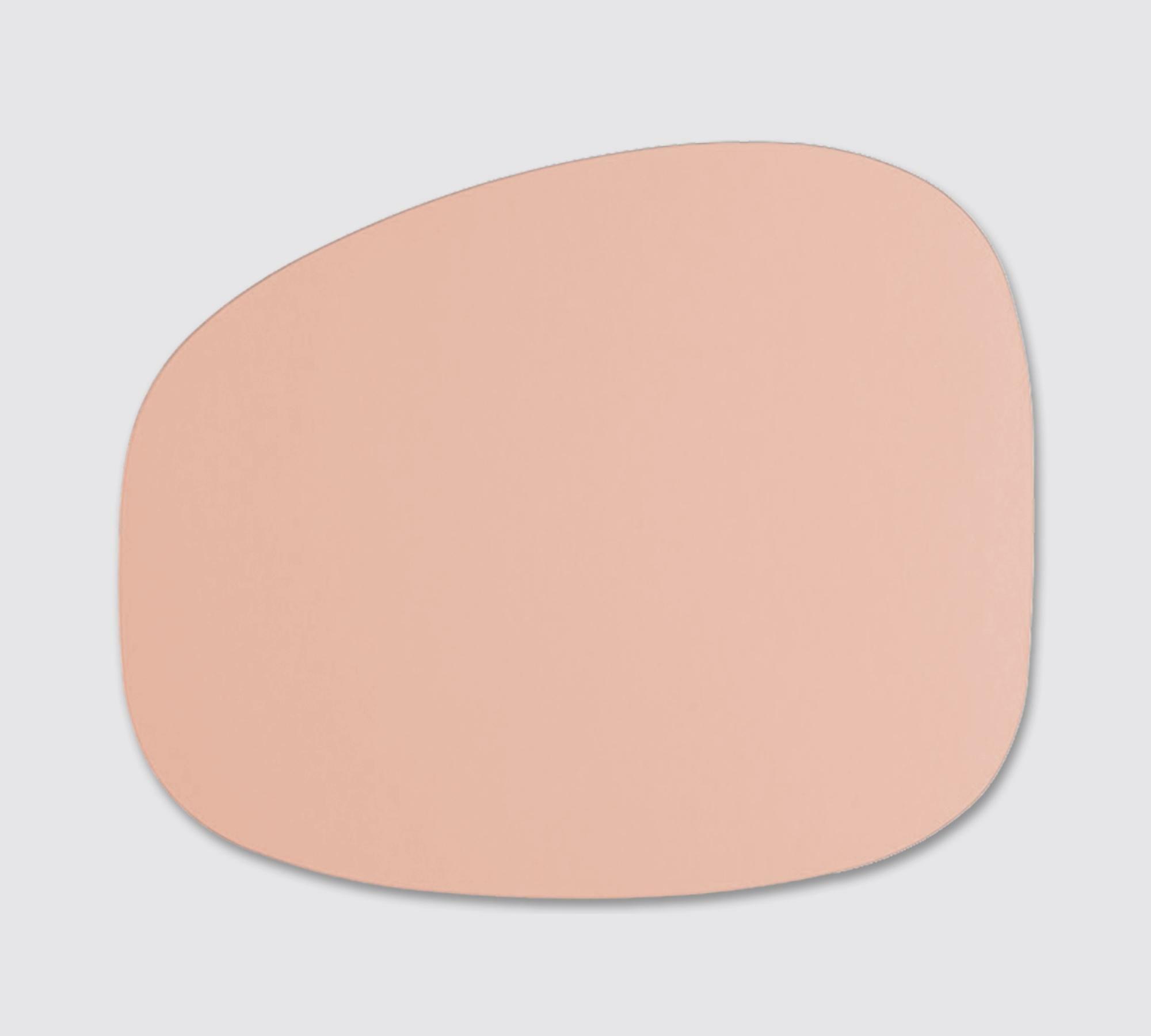 Tischset Duo Stone 100% Recyceltes Leder Pink 1