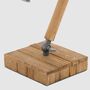 Tischleuchte Stahl Holz 2