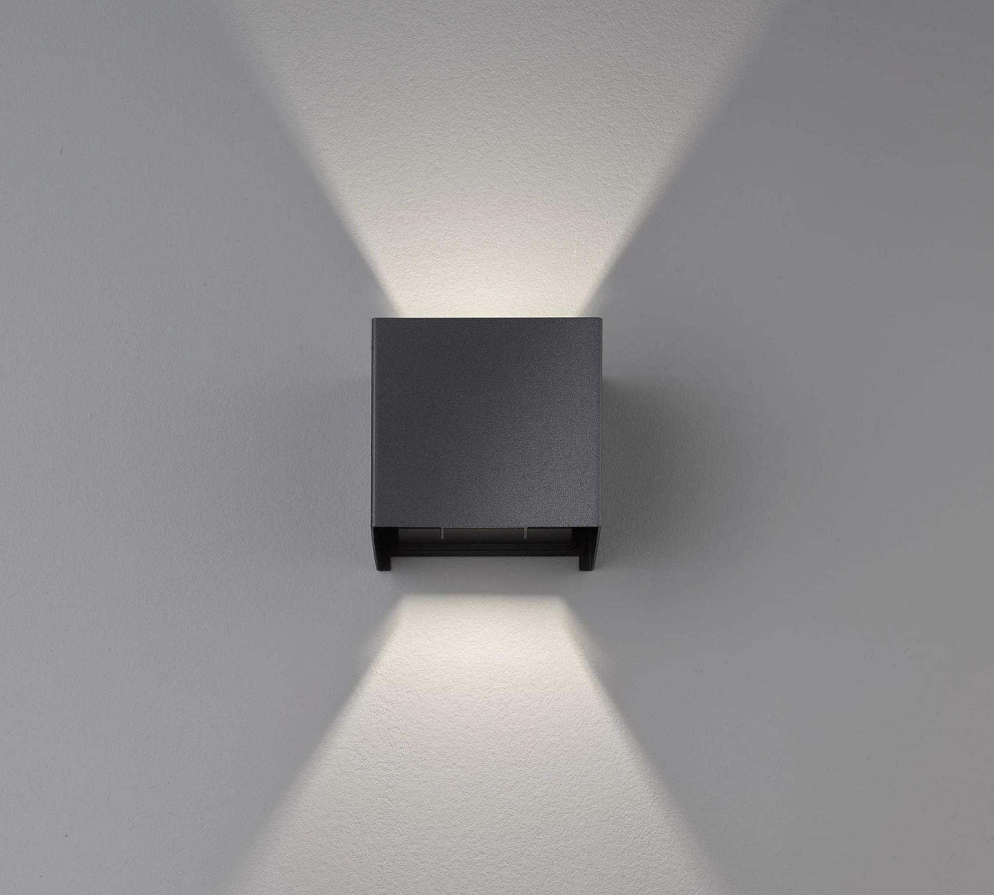 LED-Wandleuchte Aluminium Schwarz 0