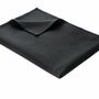 Leichte Decke aus Waffelpiqué 100% Baumwolle Schwarz Single 0