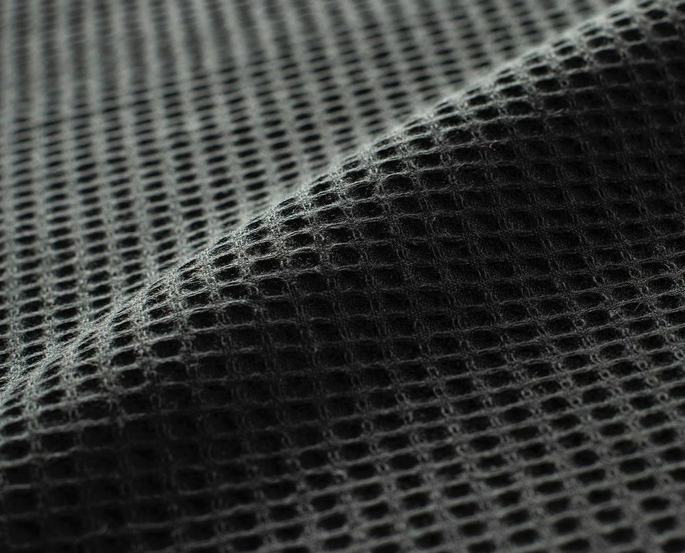 Leichte Decke aus Waffelpiqué 100% Baumwolle Schwarz Single 1