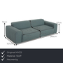 Pyllow Couch 3-Sitzer Webstoff Mint 1