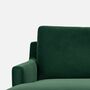 Astha 3-Sitzer Sofa Récamiere Links Velour Lux Dark Green 3