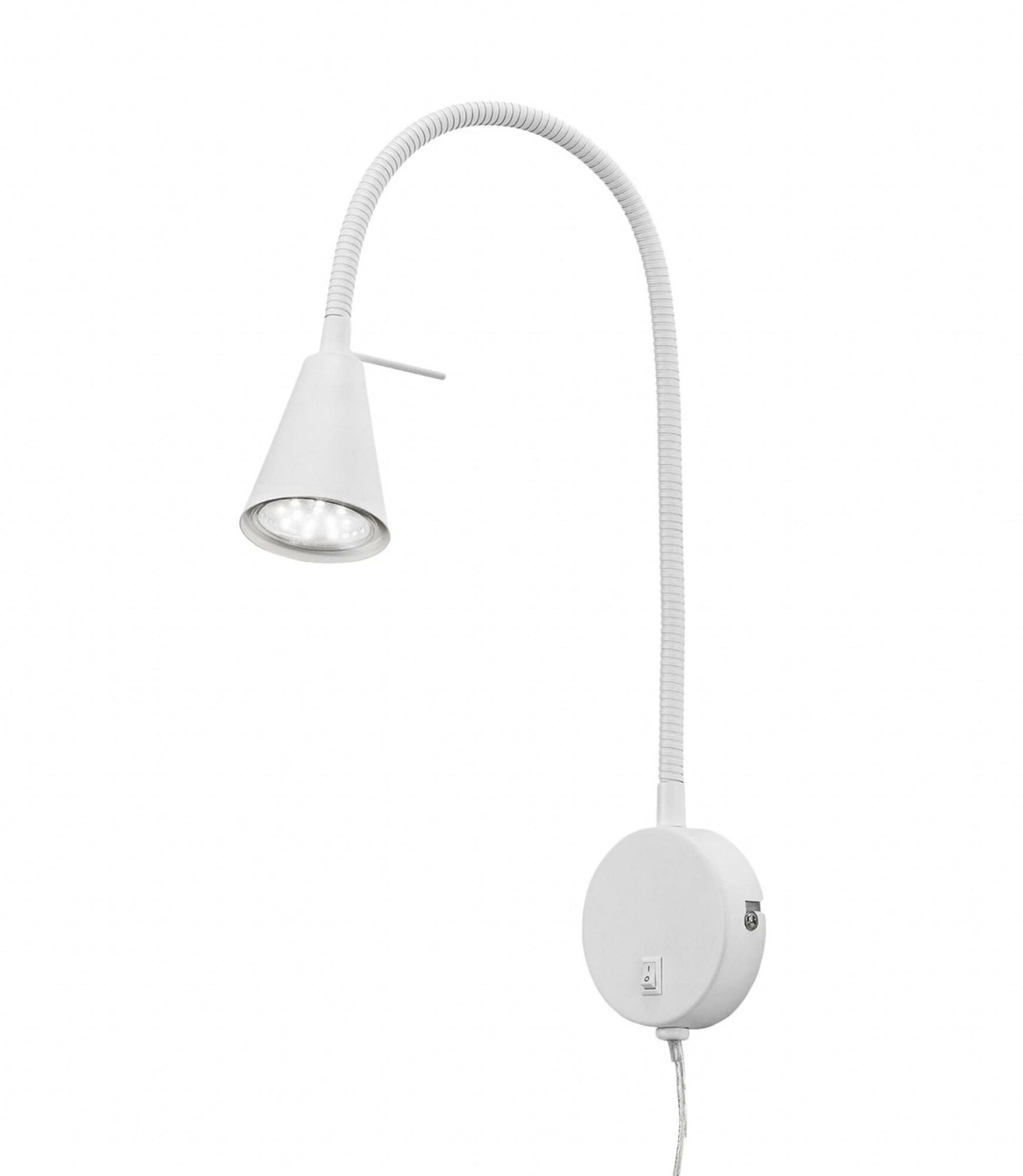LED-Wandleuchte Metall Weiß 3