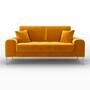 Rime 2-Sitzer Sofa Samt Gold 1