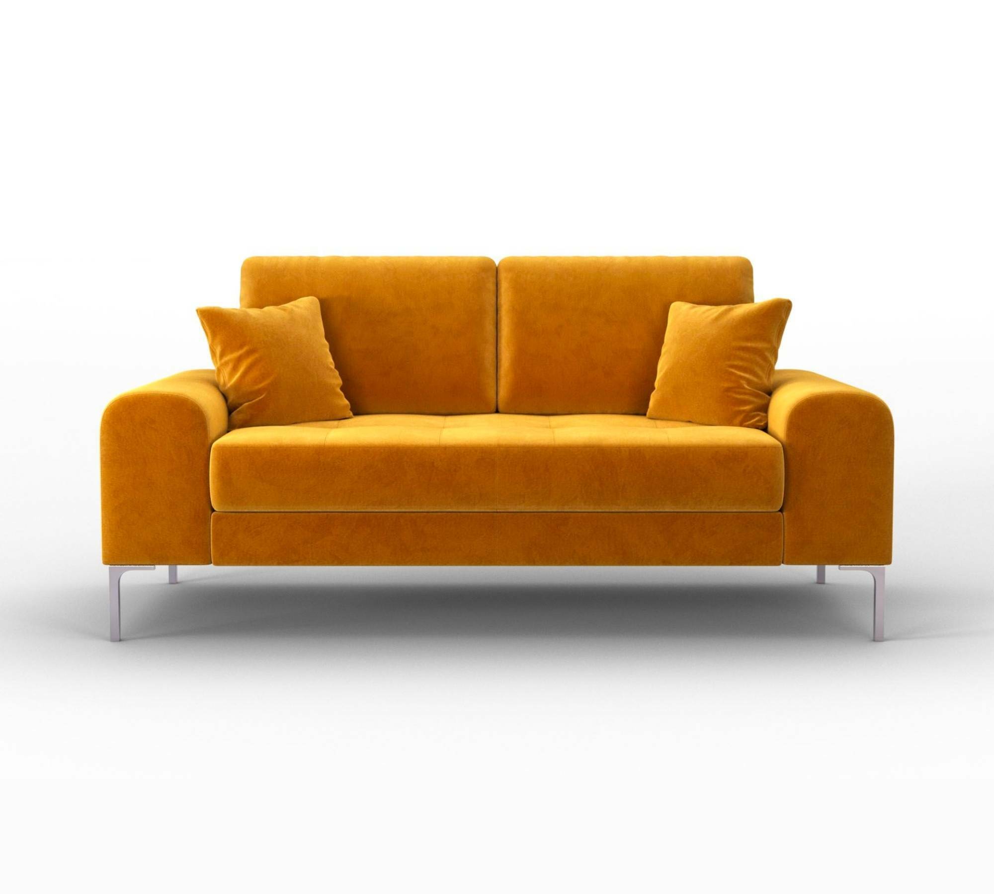 Rime 2-Sitzer Sofa Samt Gold 1