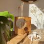 Tischlampe aus Recycling-Holz 1