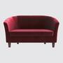 Picpus 2-Sitzer Sofa Samt Rot 0