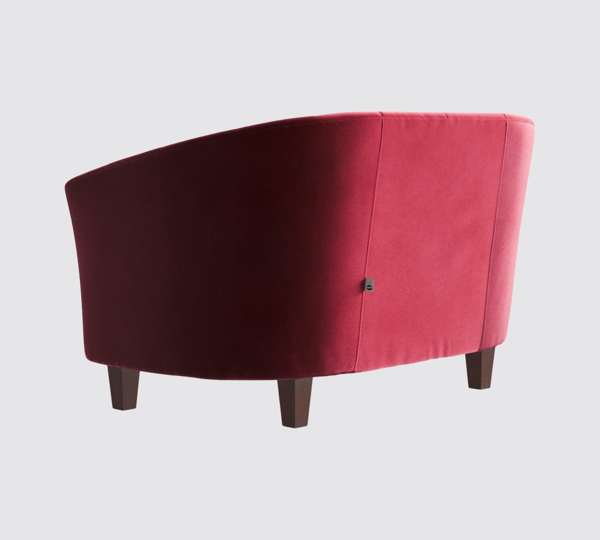 Picpus 2-Sitzer Sofa Samt Rot 2