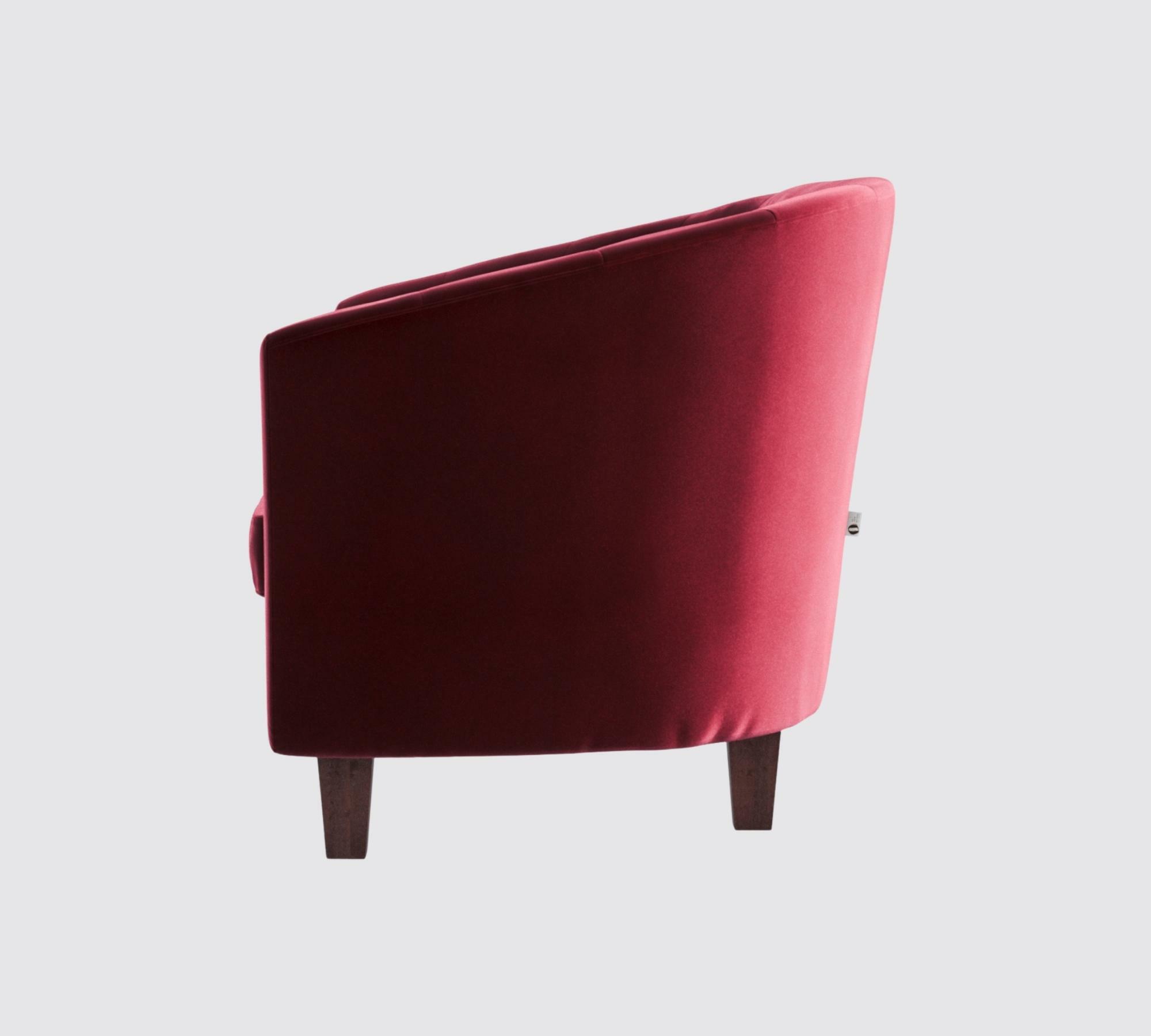 Picpus 2-Sitzer Sofa Samt Rot 3