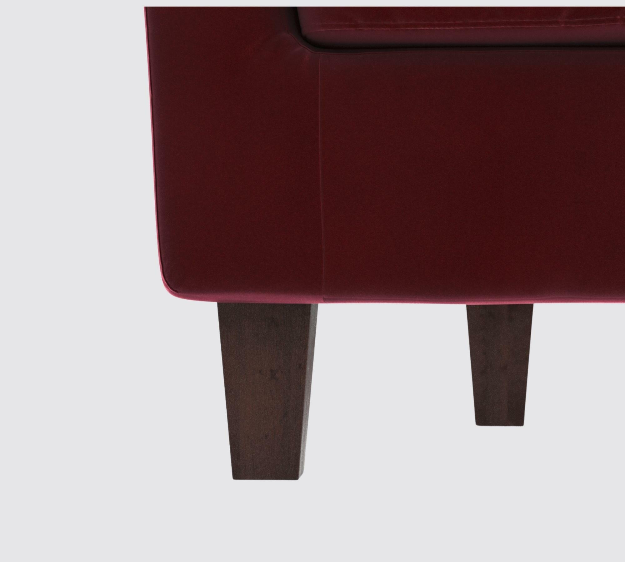Picpus 2-Sitzer Sofa Samt Rot 5