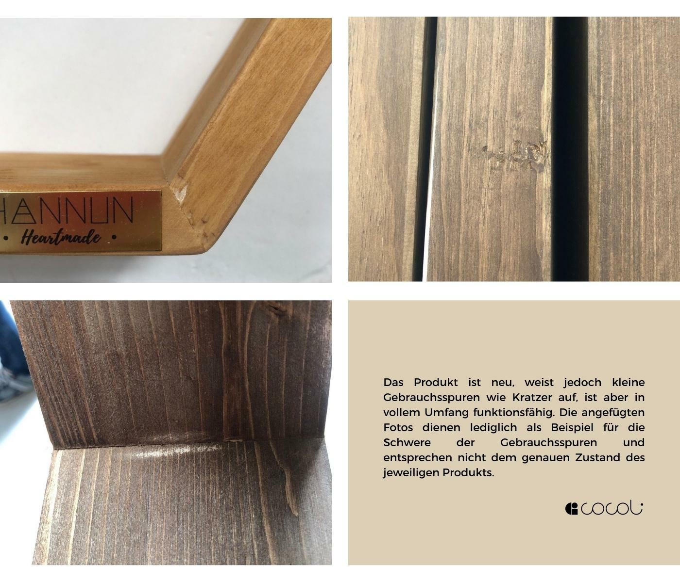 Holz-Esstisch mit X-Förmigen Metallbeinen  7