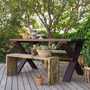 Gartentisch aus massivem Pinienholz   0