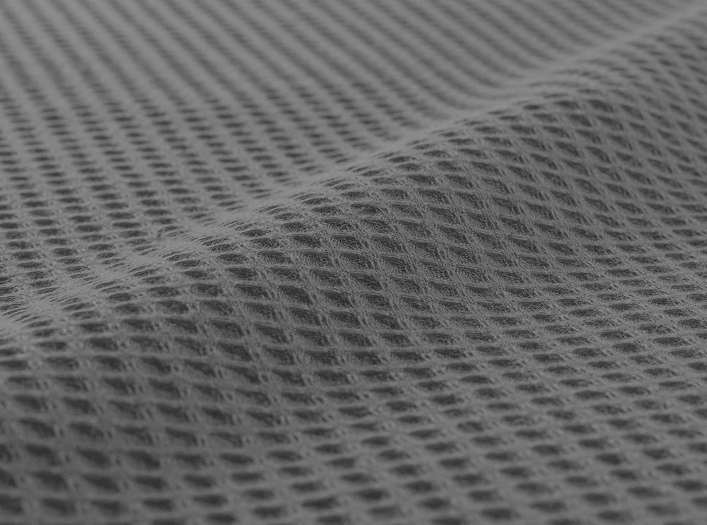 Leichte Decke aus Waffelpiqué 100% Baumwolle Grau Single 1